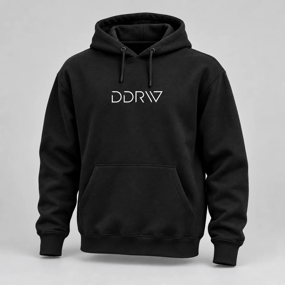 Худи DDRW, чёрный цвет, логотип на груди