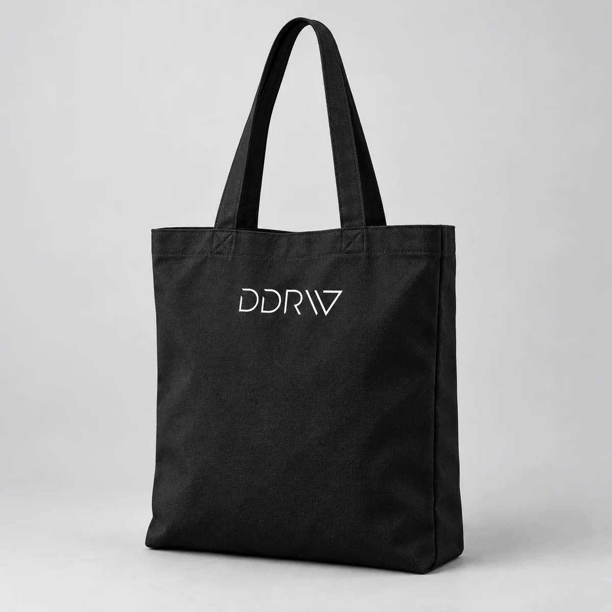 Шоппер DDRW, чёрный цвет, логотип на передней стороне