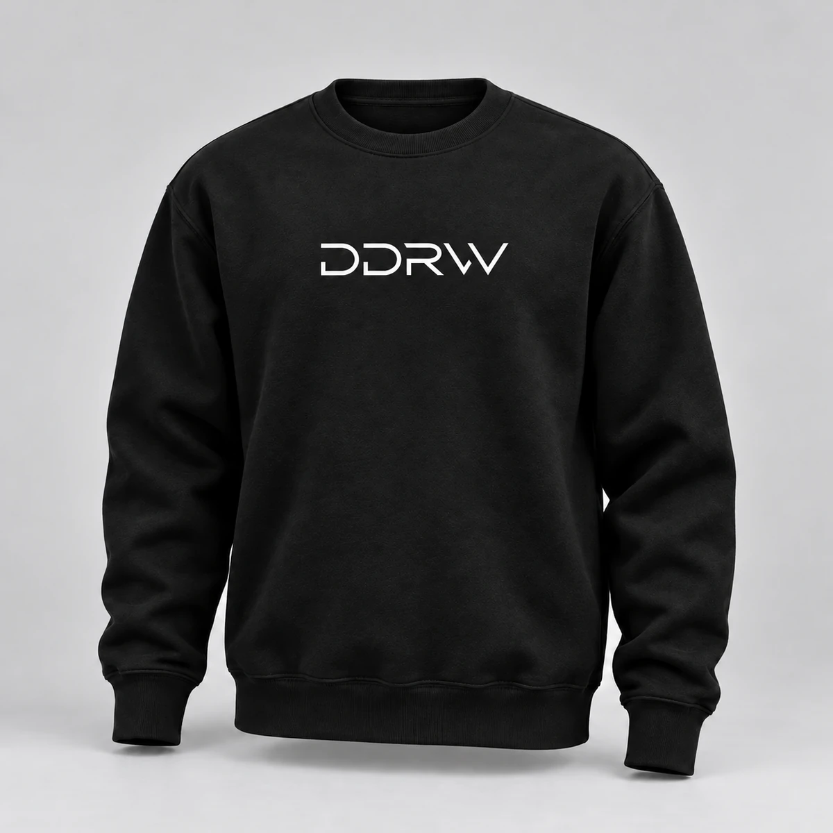 Свитшот DDRW, чёрный цвет, логотип на груди
