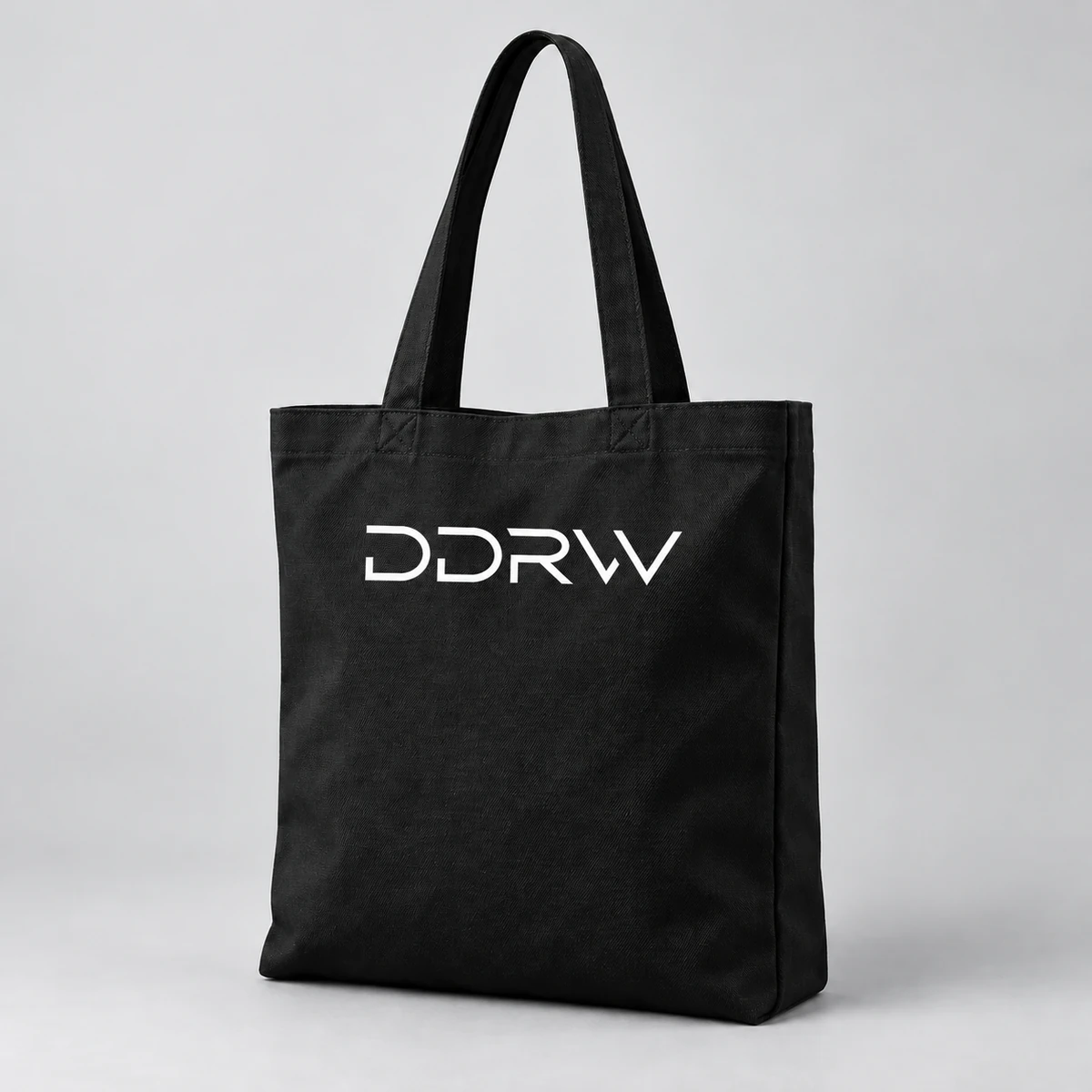 Шоппер DDRW, чёрный цвет, логотип на передней стороне