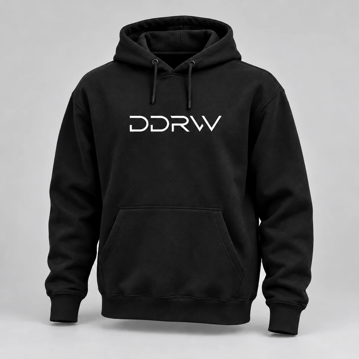 Худи DDRW, чёрный цвет, логотип на груди