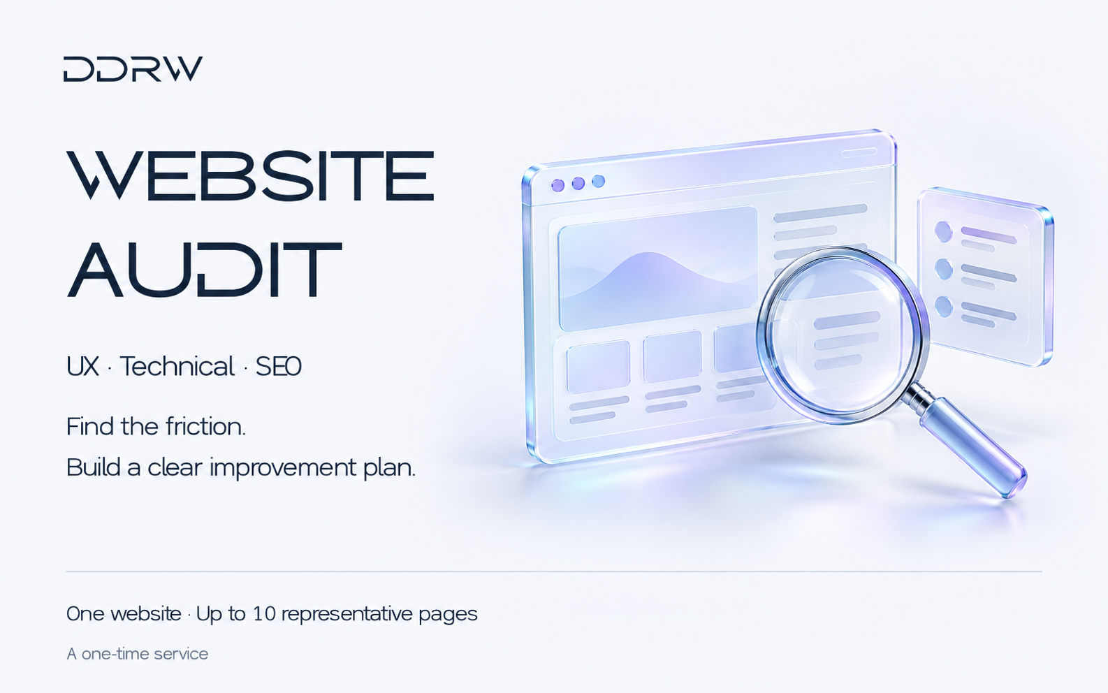 DDRW website audit: UX, technical checks and SEO